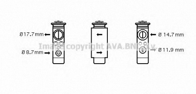 AVA QUALITY COOLING ol1412 -  Расширительный клапан, кондиционер